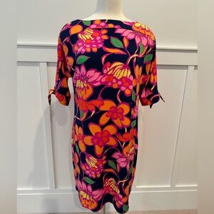 Trina Turk new multi color floral tunic dress, size medium